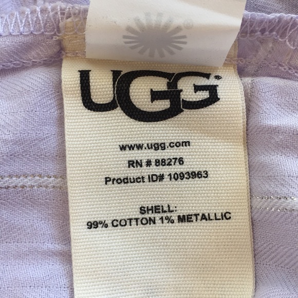 NWT UGG Lavender/Metallic Gabri Plaid Sleep Shirt - Picture 8 of 9